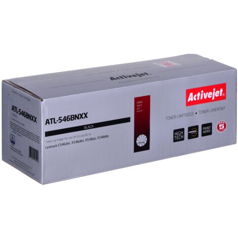Tóner Activejet para LEXMARK C546U1KG nuevo ATL-546BNXX