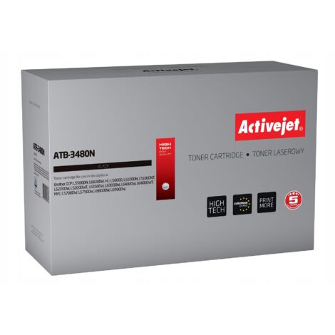 Toner Activejet per Brother TN-3480 8000pagine Nero [ATB-3480N]