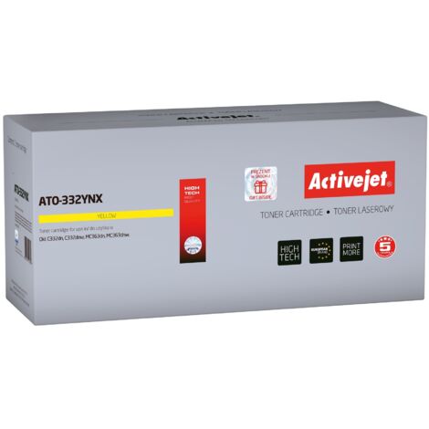Toner Activejet per OKI 46508709 nuovo ATO-332YNX