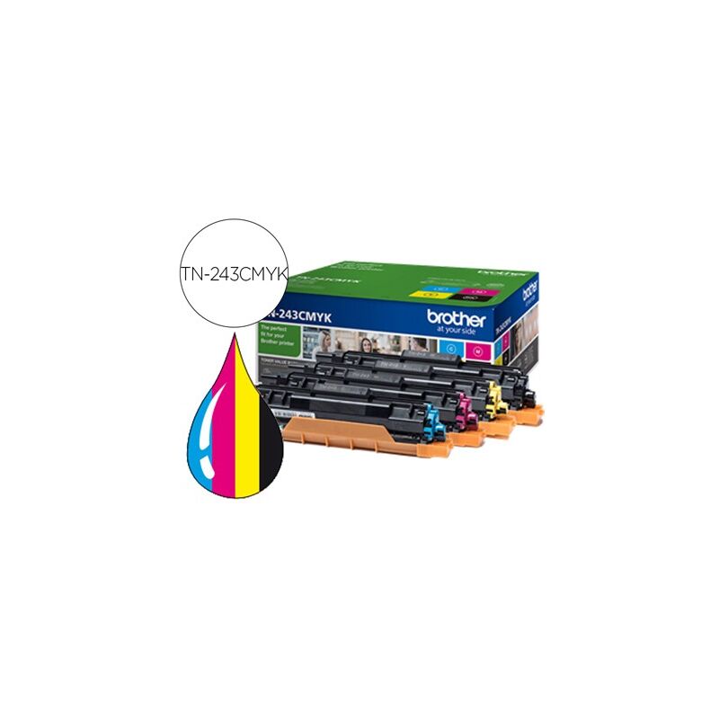 

Brother toner bk c m y hll3210cw pack 4 colores