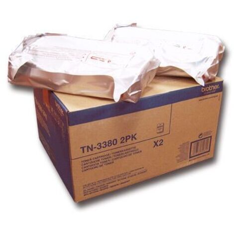 Tóner Brother TN3380TWIN Negro 4977766709811 S55100172 Brother