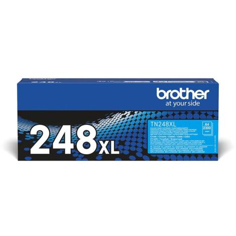 Toner haute capacité - BROTHER - TN248XLC - Cyan - 2300 pages