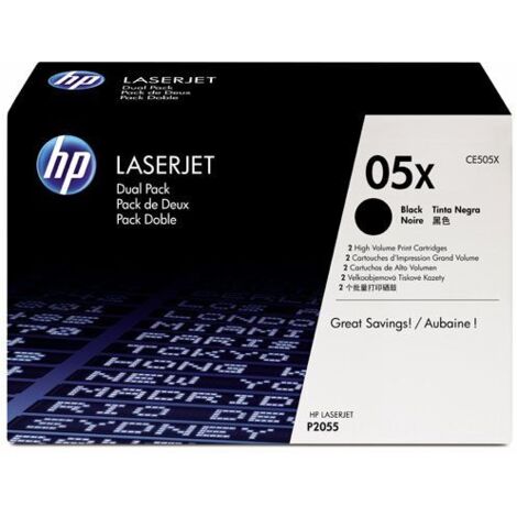 Toner Hp 2 Pz. nero CE505X 2055D [CE505XD]