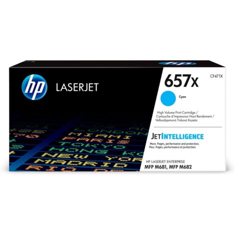 Tóner HP 657X Cyan 0889894325501 S5609028 HP