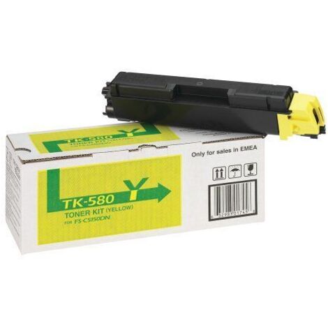 Tóner Kyocera TK-580Y Amarillo Negro