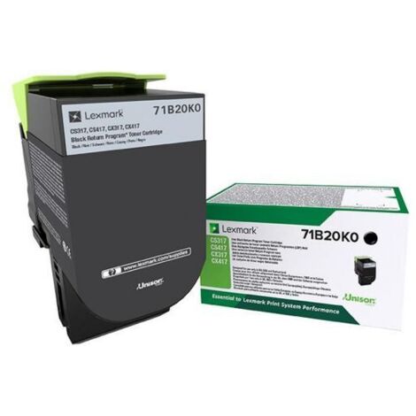 TONER LEXMARK 71B20K0 NEGRO