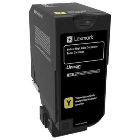 Tóner Lexmark 74C2HYE Amarillo