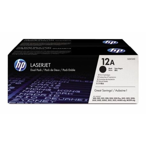 Tóner Original HP nº12A Multipack/ 2x Negro