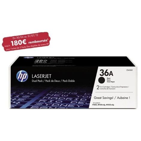 Tóner Original HP nº36A Multipack/ 2x Negro