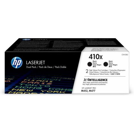 Tóner Original HP nº410X XL Alta Capacidad Multipack/ 2x Negro