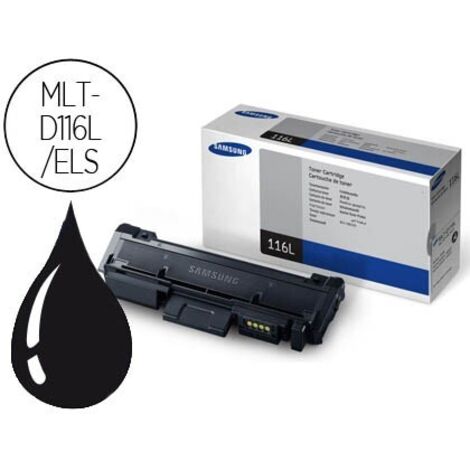 Tóner Original Samsung MLT-D116L Alta Capacidad/ Negro