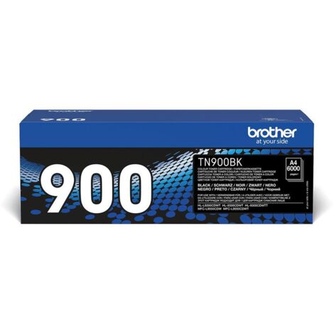 Toner Originale Brother TN-900BK Nero, circa 6.000 pagine, compatibile con stampanti Brother