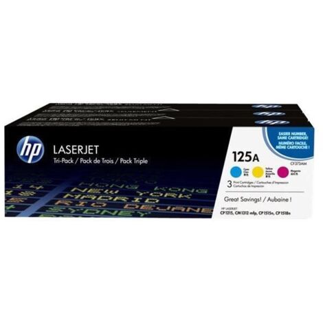 Toner Originalzubehör 125A ca. 3 x 1.400 Seiten cyan magenta gelb 3 St./Pack.