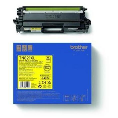 Toner Originalzubehör TN-821XLY ca. 9.000 Seiten gelb