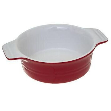 TONGEFÄSS, rund, Durchmesser 13,4 cm, rot, MIT GRIFFEN