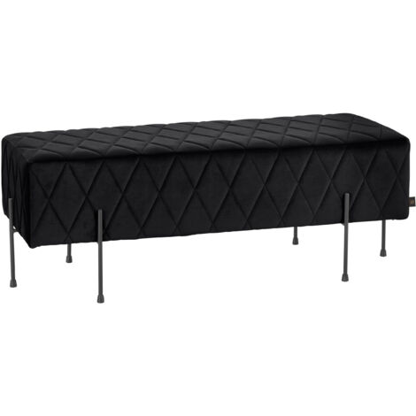 Toni-Banc rembourré en Velvet Black