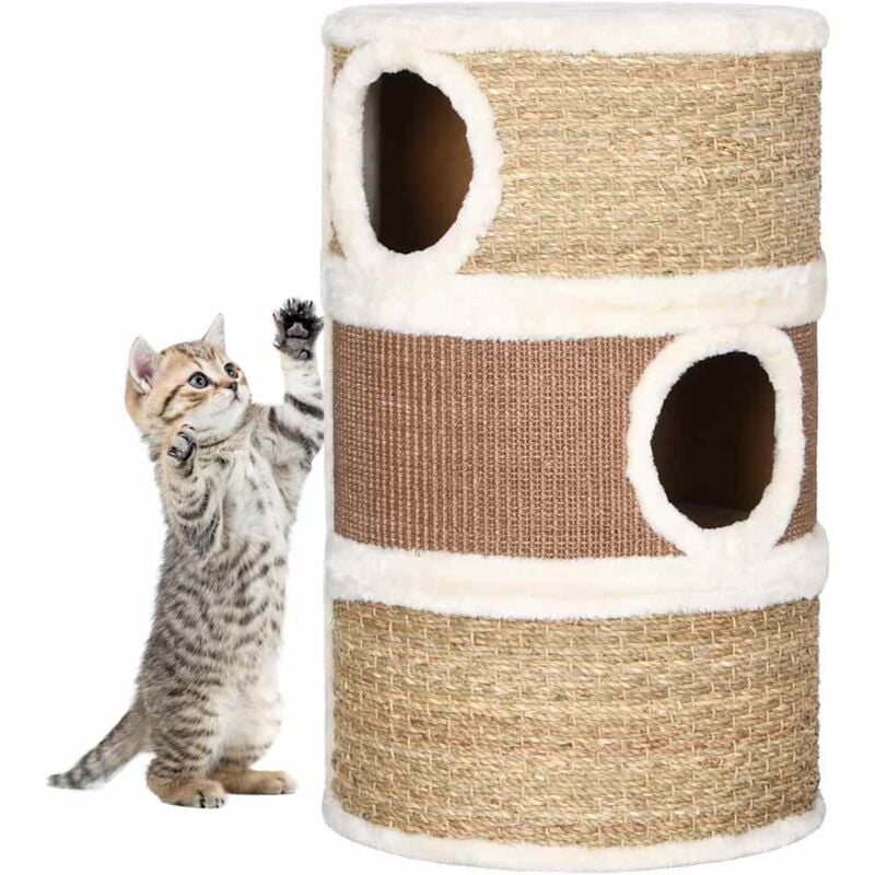Vidaxl - Tonneau à gratter pour chats 60 cm Herbiers marins