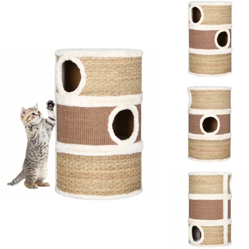 Vidaxl - Tonneau à gratter pour chats 60 cm Herbiers marins - Baril à Gratter Pour Chat - Arbre à Chat - Jouet Pour Chat - Griffoir - Maison Pour Chat