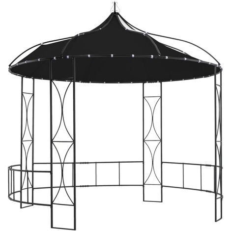 Tonnelle 300 x 290 cm Anthracite Rond vidaXL - Anthracite