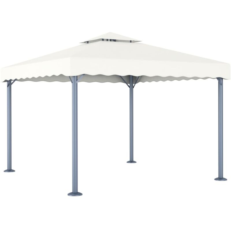 Vidaxl - Tonnelle 300x300 cm Crème Aluminium Crème
