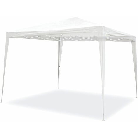 Tonnelle 3x3m pliante blanche. Jardin, plage, terrain, terrase