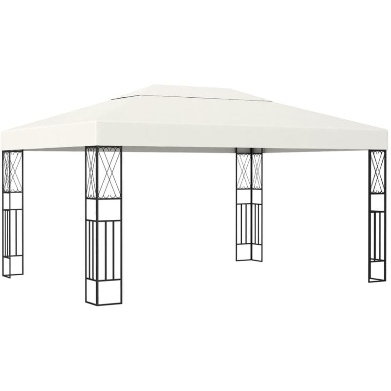 Tonnelle 3x4 m Creme Tissu