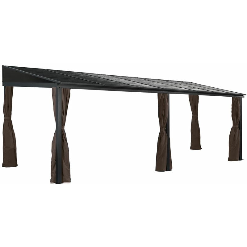 Sojag - Abri de terrasse en aluminium Portland 1016 Anthracite