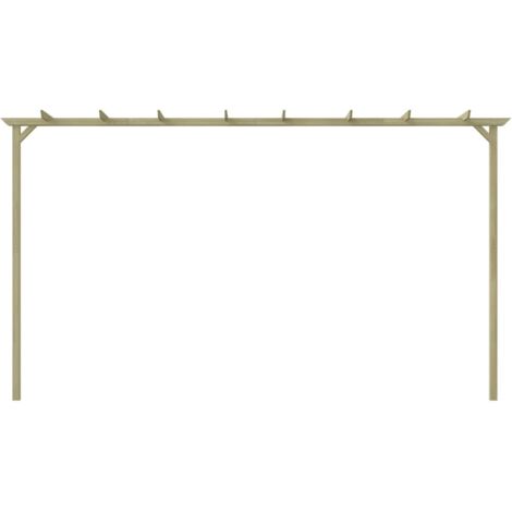 Tonnelle Barnum de Jardin, Pavillon, Pergola, Tente de jardin, 360 x 200 x 60 cm Pin imprégné OIB5430E