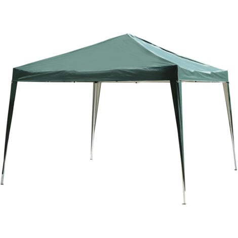 Outsunny Tonnelle pop-up Barnum de Jardin Pliant Anti-UV + Sac de Transport Acier Oxford 3 x 3 x 2,55 m vert