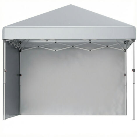 Tonnelle barnum jardin pop-up pliable réglable en hauteur protection UV 30+ 2 panneaux latéraux avec housse de transport