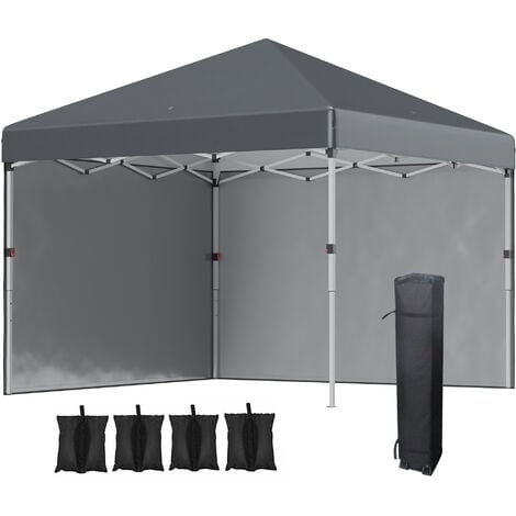 Tonnelle barnum pop-up UV 30+ sac transport inclus anthracite