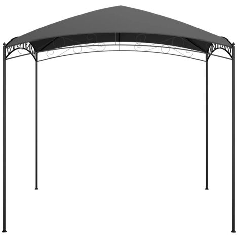 Tonnelle Barnum Style Moderne - Pavillon de Jardin - Tente de réception - 3x3x2,65 m Anthracite 180 g/m² Chic-795900