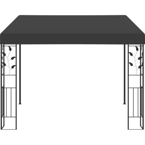Tonnelle de jardin à montage mural 3x3x2,5 m Anthracite CFW873120