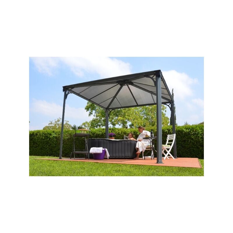 Tonnelle en aluminium - 7,31m² - Gris - Canopia By Palram