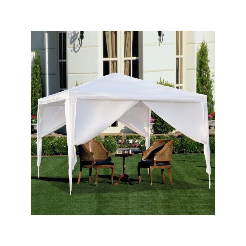 Kinsi - Tonnelle de jardin, Pavillon de Jardin, 3x3m, 4 panneaux, 2 portes