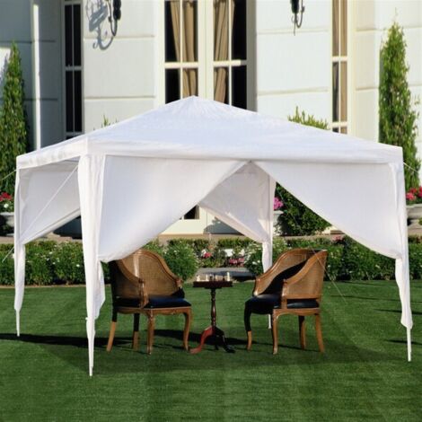 Tonnelle de jardin, Pavillon de Jardin, 3x3m, 4 panneaux, 2 portes