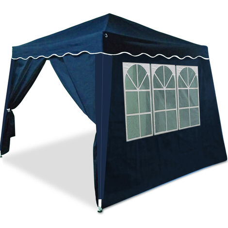 Tonnelle de jardin pliable 3x3m système Pop-Up sac de transport protection UV50+ toile hydrofuge fête jardin pavillon tente de réception