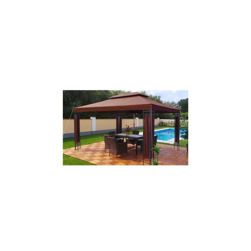 Tonnelle de jardin Swing&harmonie 3x4 m chocolat