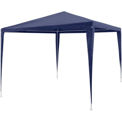 Tonnelle de jardin Tente de réception Chapiteau Bleu 3x3m