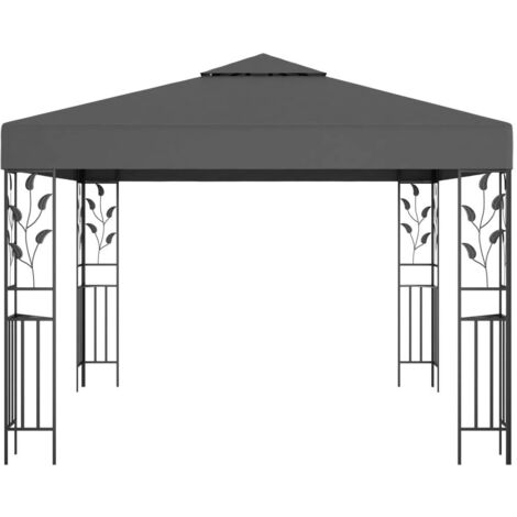 Tonnelle de jardin  Tonnelle Barnum Belvédère 3x3 m Anthracite 74481
