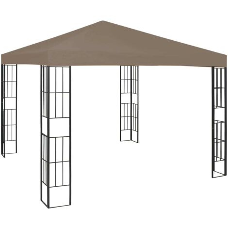Tonnelle de jardin  Tonnelle Barnum Belvédère 3x3 m Taupe 71954