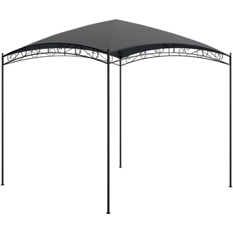 Tonnelle de jardin  Tonnelle Barnum Belvédère 3x3x2,65 m Anthracite 180 g/m² 44306