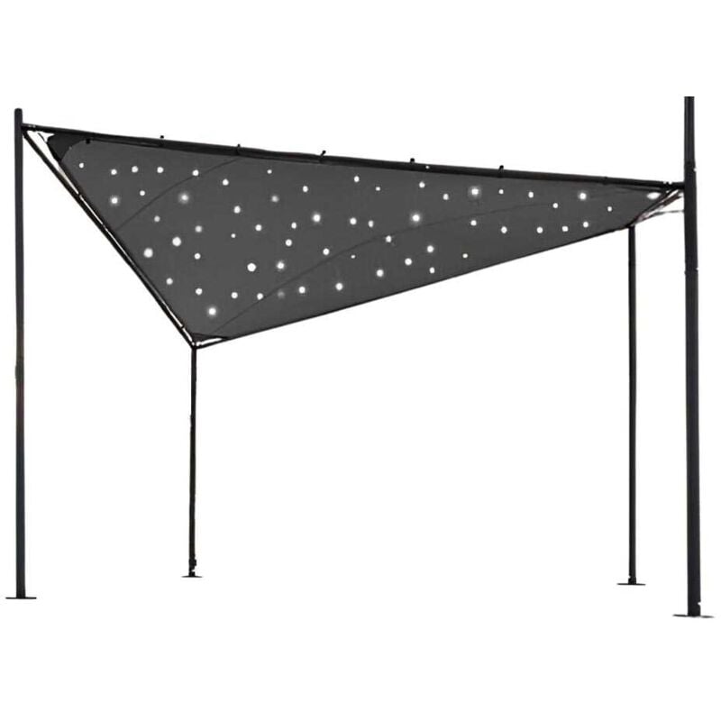Tonnelle en acier avec toile tendue Ciel étoilé
