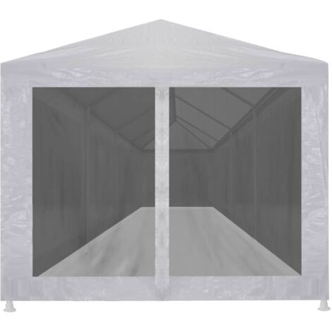 Tonnelle de jardin，Tente de réception avec 10 parois en maille 12 x 3 m CFW63736