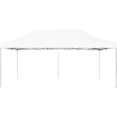 Tonnelle de jardin，Tente de réception pliable Aluminium 6 x 3 m Blanc CFW63801