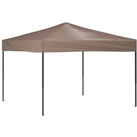 Tonnelle de jardin，Tente de réception pliable Taupe 3x3 m CFW63988