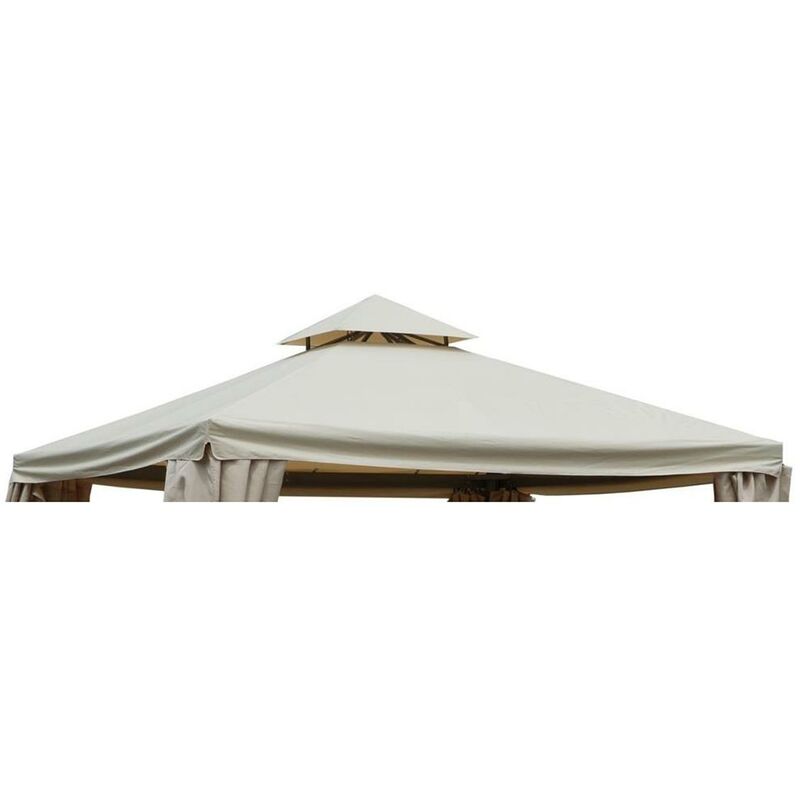 Iperbriko - Tonnelle de remplacement de toit de luxe Dallas 3x4 cm