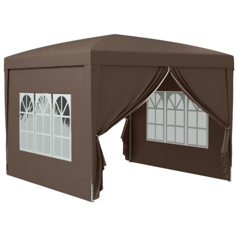 Tonnelle et pergola-Impermeable-Stable-Hiver-UV50-Pop-up-Pliable-4Paniers-Sac-295x295x258cm