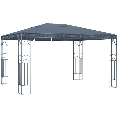 Tonnelle/pavillon de jardin Mode  Tente de réception de luxe 400 x 300 cm Anthracite -74586