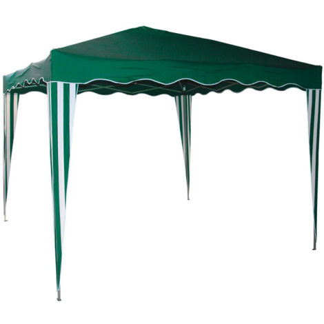 Tonnelle / Pavillon pliable en aluminium vert 300 x 300 x 260 cm